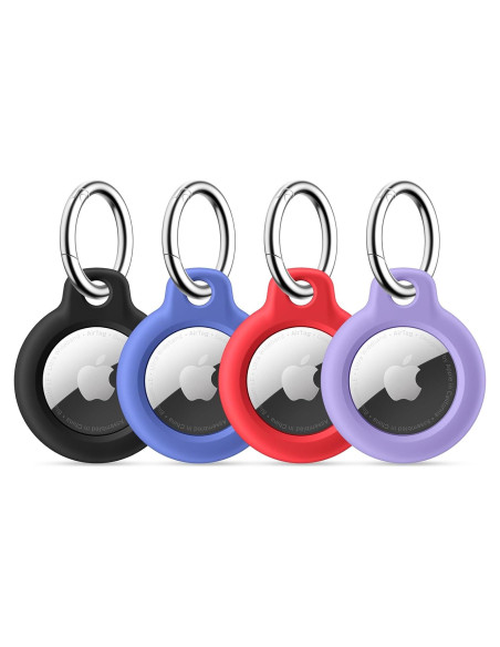 Funda Maledan para Apple AirTag 4 Pack - Impermeable y Ligera Funda Maledan para Apple AirTag 4 Pack - Impermeable y Ligera