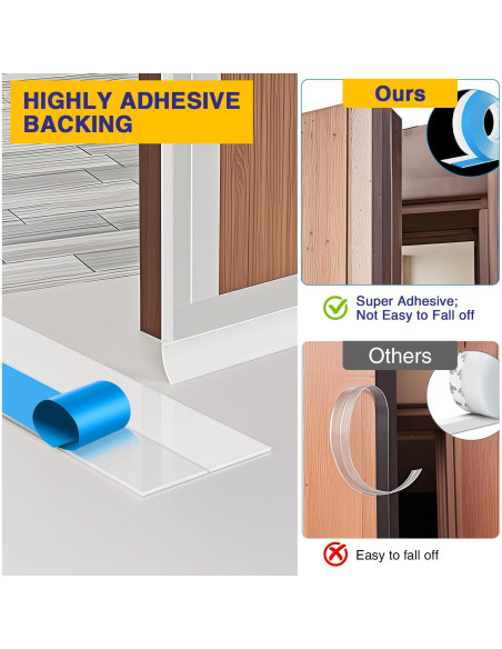 Sellador de Puerta AMORIX 2in x 2.99m Silicona Transparente Sellador de Puerta AMORIX 2in x 2.99m Silicona Transparente