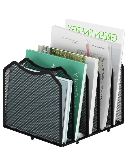 Organizador de Archivos de Malla Simple Trending 5 Secciones Negro Organizador de Archivos de Malla Simple Trending 5 Secciones Negro