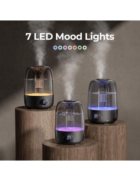 Humidificador Homvana 4L Difusor de Aroma para Dormitorio Humidificador Homvana 4L Difusor de Aroma para Dormitorio
