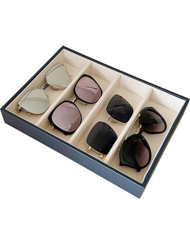 Organizador de bandeja para gafas Svea Display beige 28.1x20.1cm