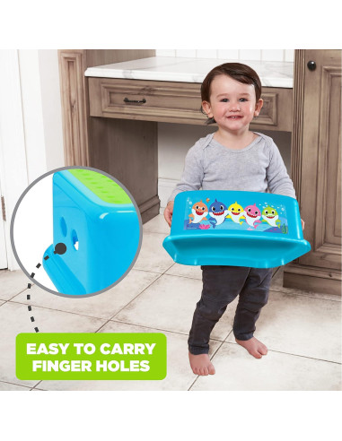 Escalón de Baño Baby Shark PinkFong Antideslizante 36.2x24.1cm