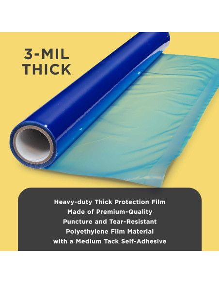 Película Protectora de Suelo Dura-Gold 24" x 15.24m Azul Película Protectora de Suelo Dura-Gold 24" x 15.24m Azul