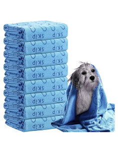 Toallas Secadoras para Perros Peryiter 8 Pcs Microfibra 140x70cm