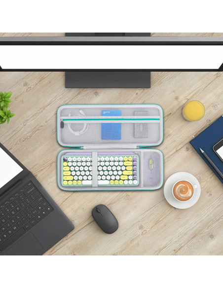 Funda Dura de Transporte Elonbo para Teclado Logitech POP Keys Funda Dura de Transporte Elonbo para Teclado Logitech POP Keys