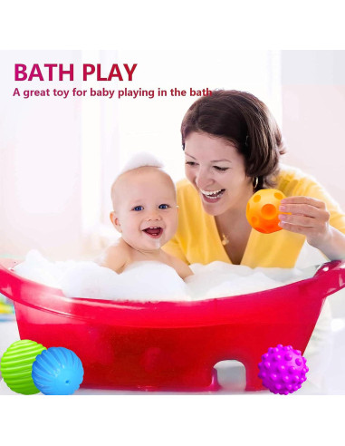 Set de Pelotas Sensoriales ROHSCE para Bebés 3-12 Meses