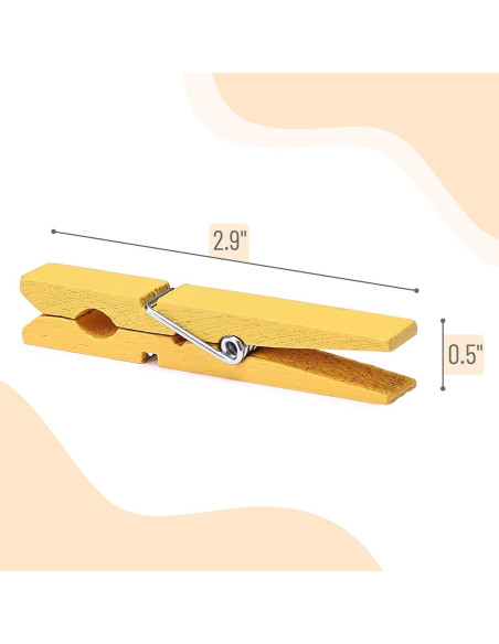 Pinzas de Ropa de Madera Mr. Pen 50 Pcs 7.4 cm Colores Variados Pinzas de Ropa de Madera Mr. Pen 50 Pcs 7.4 cm Colores Variados