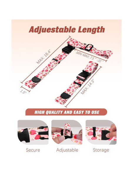 Correas de Equipaje Slohif Ajustables para Conectar Maletas Correas de Equipaje Slohif Ajustables para Conectar Maletas