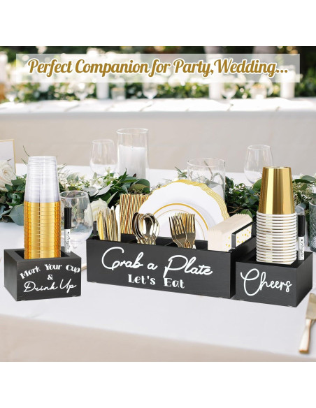 Soporte para Platos de Papel Uipame con 2 Soportes para Tazas Soporte para Platos de Papel Uipame con 2 Soportes para Tazas