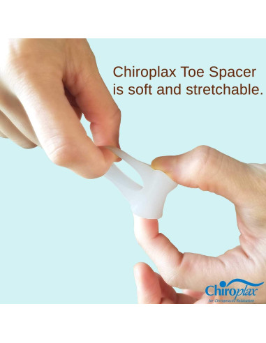 Separadores de Dedos de Gel Chiroplax 6 Piezas Alivio Juanetes