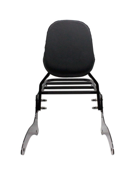 YHMOTO Sissy Bar Respaldo + Soporte de Equipaje Negro 52 cm YHMOTO Sissy Bar Respaldo + Soporte de Equipaje Negro 52 cm