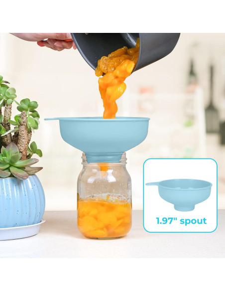 Embudo de Cocina BALIWELL de Plástico Alimenticio con 5 Picos Embudo de Cocina BALIWELL de Plástico Alimenticio con 5 Picos