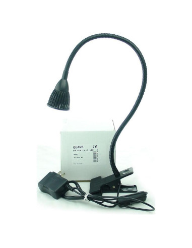 Lámpara de escritorio QUANS 5W LED COB con clip y brazo flexible