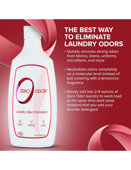 Zero Odor Eliminador de Olores para Lavandería 473ml Zero Odor Eliminador de Olores para Lavandería 473ml