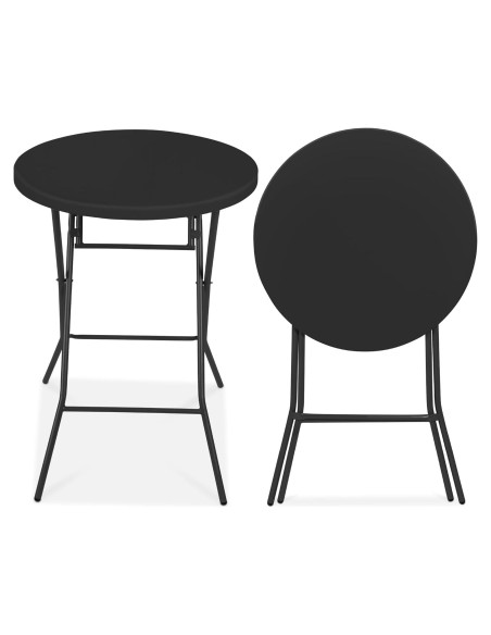 Mesa Plegable de Altura de Barra Mejor Opción 81.28cm Negra Mesa Plegable de Altura de Barra Mejor Opción 81.28cm Negra