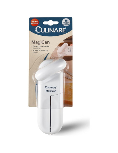 Abrelatas Manual Culinare MagiCan Acero Inoxidable Blanco