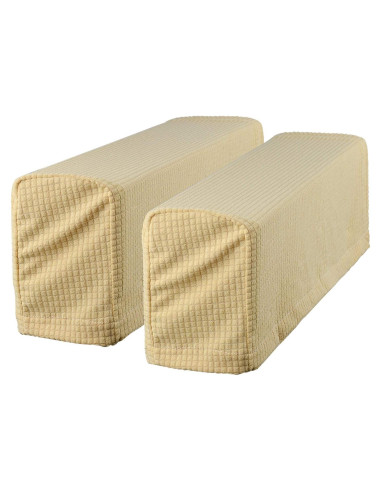 Funda Antideslizante para Reposabrazos Sofá CM Beige Oscuro