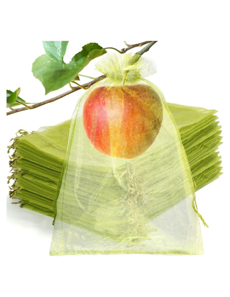 50 Bolsas de Protección de Frutas NIUBIER 15x23 cm Verde 50 Bolsas de Protección de Frutas NIUBIER 15x23 cm Verde