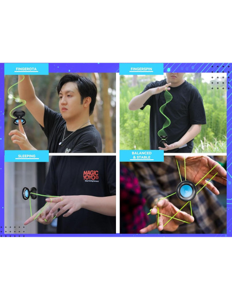 Yoyo Profesional V11 + K2 Verde Brillante - Doble Propósito Yoyo Profesional V11 + K2 Verde Brillante - Doble Propósito