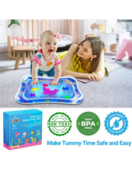 Alfombra de Agua para Bebés ZMLM Tummy Time 66x61cm Alfombra de Agua para Bebés ZMLM Tummy Time 66x61cm