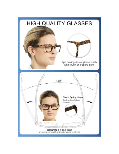 Gafas de Lectura OCCI CHIARI para Mujeres 2.75x Modernas Gafas de Lectura OCCI CHIARI para Mujeres 2.75x Modernas