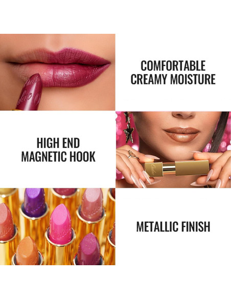 Conjunto Labial y Delineador Oulac 3PCS Vegano Hidratante Conjunto Labial y Delineador Oulac 3PCS Vegano Hidratante