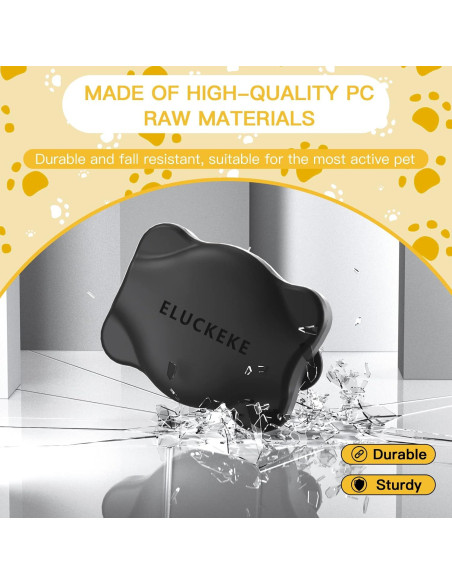 Soporte para Apple AirTag ELUCKEKE con Collar Ajustable 35.8-54.9cm Soporte para Apple AirTag ELUCKEKE con Collar Ajustable 35.8-54.9cm