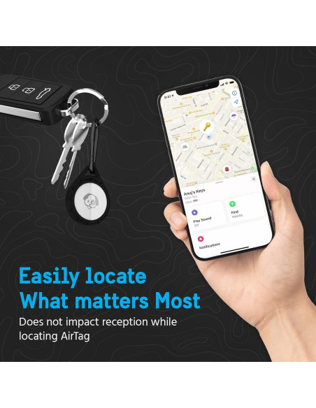 Funda Pelican Protector para Apple AirTag con Clip Carabiner Funda Pelican Protector para Apple AirTag con Clip Carabiner