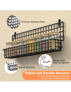 Organizador de Especias X-cosrack 5 Niveles Montaje en Pared 2