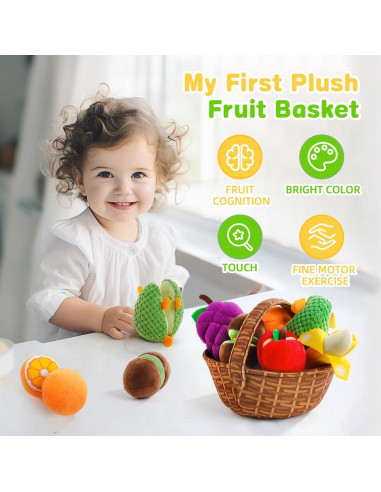 Set de Comida de Juguete PHEZAPA para Niños 1-3 Años