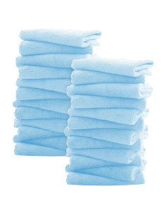 Paños de Baño para Bebés Sunny zzzZZ 24 Piezas Acuamarina 25.4x25.4 cm