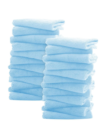 Paños de Baño para Bebés Sunny zzzZZ 24 Piezas Acuamarina 25.4x25.4 cm Paños de Baño para Bebés Sunny zzzZZ 24 Piezas Acuamarina 25.4x25.4 cm
