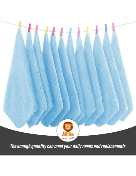 Paños de Baño para Bebés Sunny zzzZZ 24 Piezas Acuamarina 25.4x25.4 cm Paños de Baño para Bebés Sunny zzzZZ 24 Piezas Acuamarina 25.4x25.4 cm