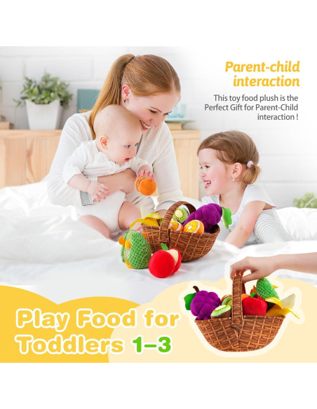 Set de Comida de Juguete PHEZAPA para Niños 1-3 Años Set de Comida de Juguete PHEZAPA para Niños 1-3 Años