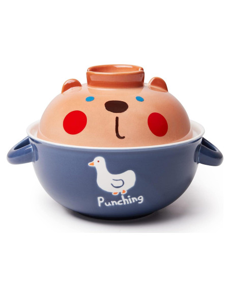 Tazón de Ramen Cerámica Thousanday 0.91kg Oso Microondas Tazón de Ramen Cerámica Thousanday 0.91kg Oso Microondas