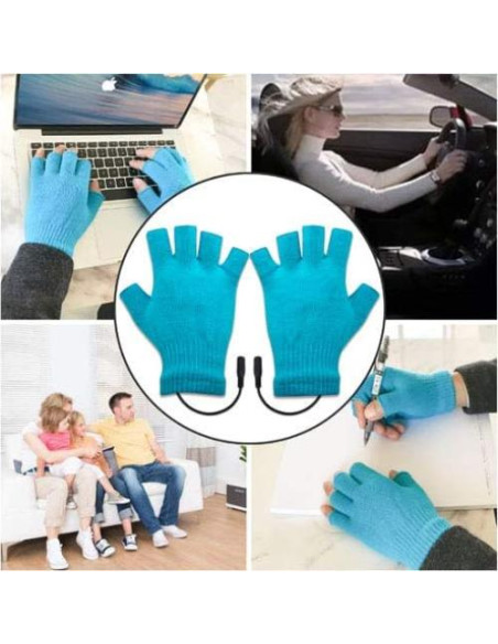 Guantes Calentados USB para Hombre y Mujer - Mitones Calientes Guantes Calentados USB para Hombre y Mujer - Mitones Calientes