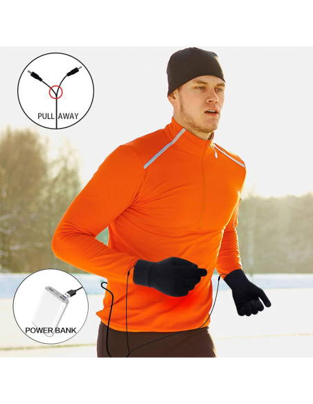 Guantes Calentados USB para Hombre y Mujer - Mitones Calientes Guantes Calentados USB para Hombre y Mujer - Mitones Calientes