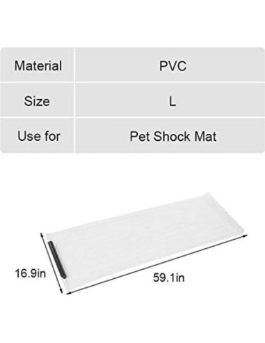 Alfombra de Choque para Mascotas La La Pet 150x43 cm Ajustable
