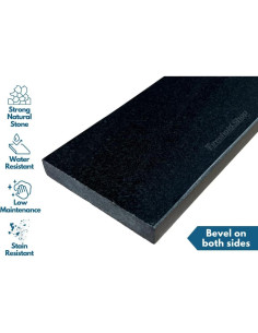 Umbral de Ducha Granito Negro Pulido 121.92x7.62 cm Threshold.Shop 2