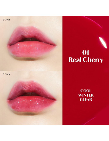 ETUDE Dear Darling Oil Tint Cereza Real 4.2g - Aceite Labial Hidratante