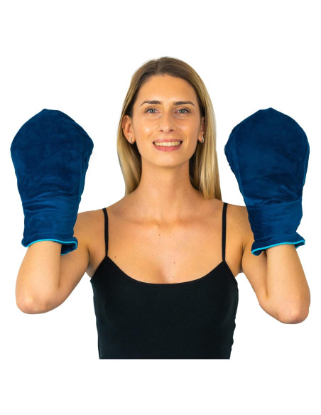 Guantes Calentadores de Manos LEONNS Marino para Artritis Guantes Calentadores de Manos LEONNS Marino para Artritis