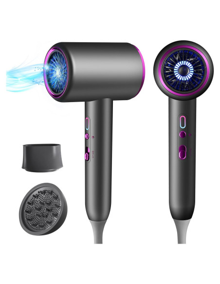Secador de Pelo Iónico Portátil Starflare 1875W Gris Secador de Pelo Iónico Portátil Starflare 1875W Gris