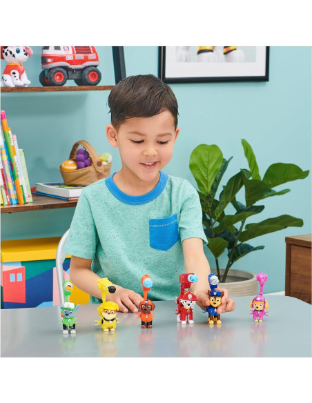 Figura de Acción Marshall Paw Patrol con Mochila y Proyectiles Figura de Acción Marshall Paw Patrol con Mochila y Proyectiles