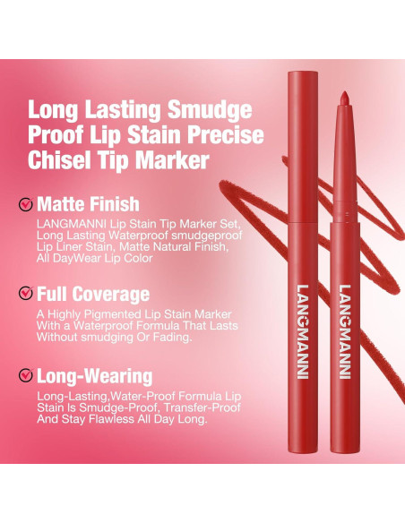 Set de Lápices Labiales Mate LANGMANNI 12 Colores 0.28g Set de Lápices Labiales Mate LANGMANNI 12 Colores 0.28g