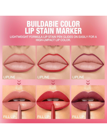 Set de Lápices Labiales Mate LANGMANNI 12 Colores 0.28g Set de Lápices Labiales Mate LANGMANNI 12 Colores 0.28g