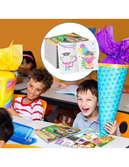 BenLouis 24 Mini Libros para Colorear Graduación Niños BenLouis 24 Mini Libros para Colorear Graduación Niños