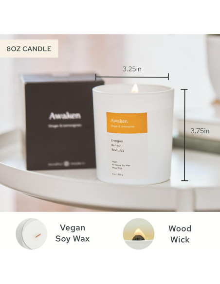 Vela Aromática Consciente Moderna Despertar 227g Cera de Soja
