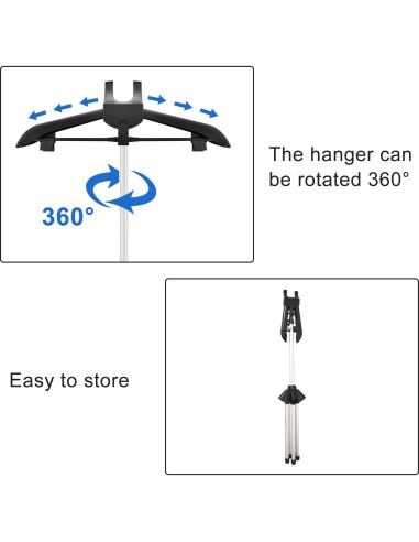 Perchero para Vaporizador de Ropa TONINT 160 cm Ajustable
