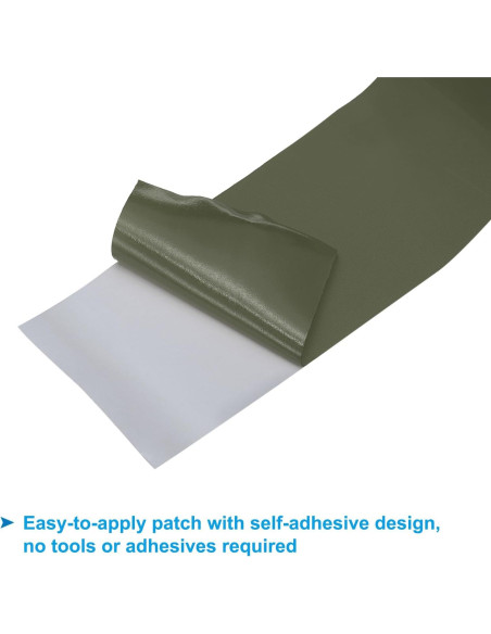 Parche de Reparación Autoadhesivo PATIKIL 1500x60mm Verde Militar Parche de Reparación Autoadhesivo PATIKIL 1500x60mm Verde Militar