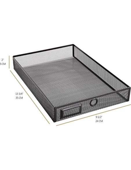 Organizador de Escritorio Annova Malla 3 Cajones Negro 35.5x25.1x17.4cm Organizador de Escritorio Annova Malla 3 Cajones Negro 35.5x25.1x17.4cm